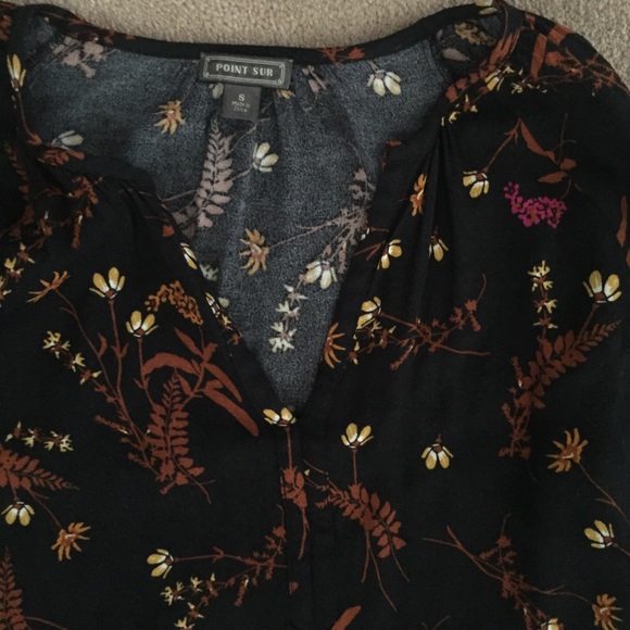 Point Sur floral viscose top - Picture 4 of 4